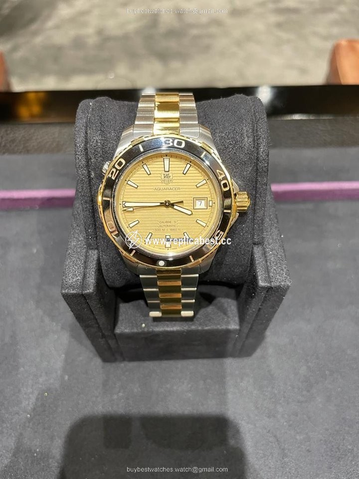 TAG Heuer Aquaracer 500M Mens watch Unisex Automatic Gold Steel WAK2121.BB0835