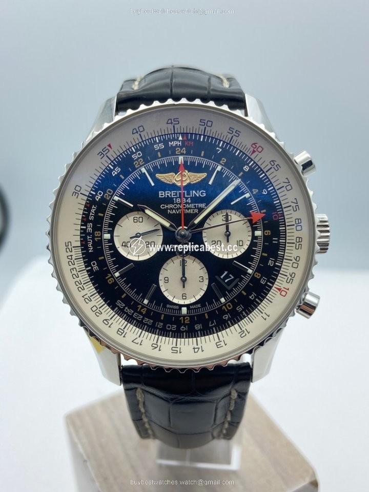 Breitling Navitimer GMT Mens watch Unisex Automatic Steel AB044121.BD24.443A