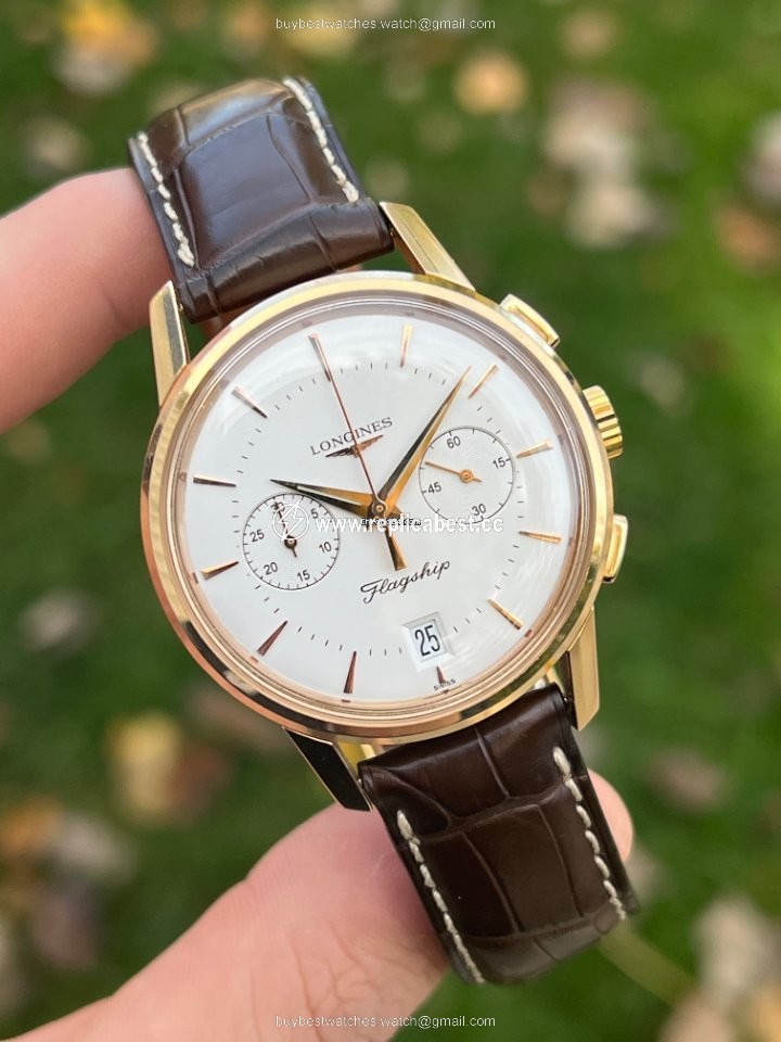 Longines Flagship Heritage Mens watch Unisex Automatic Rose gold L4.756.8.72.2