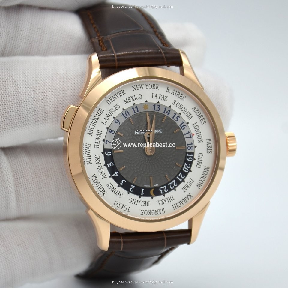 Patek Philippe World Time Mens watch Unisex Automatic Rose gold 5230R-012