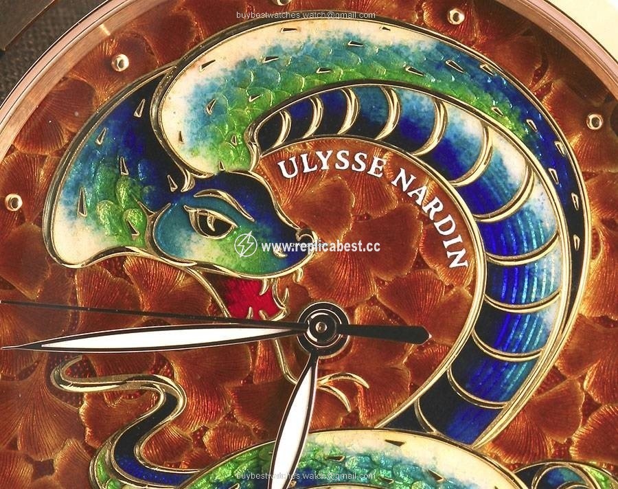Ulysse Nardin Classico Mens watch Unisex Automatic Rose gold 8156 111 2 SNAKE