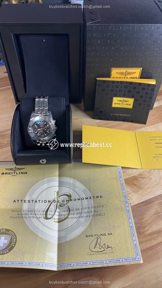 Breitling Chronomat 41 Mens watch Unisex Automatic Steel AB014112 BB47 378A