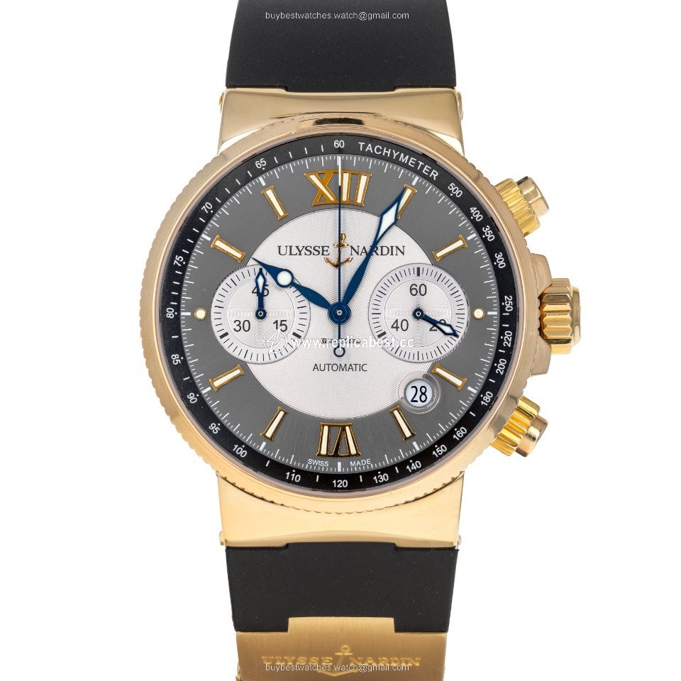 Ulysse Nardin Marine Chronograph Mens watch Unisex Automatic Rose gold 356-66