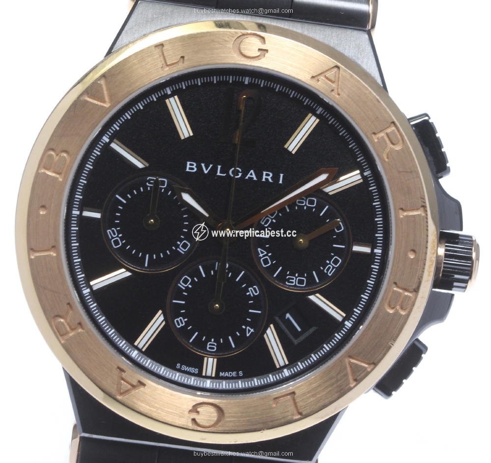 Bulgari Diagono Mens watch Unisex Automatic Rose gold DG42BSPGCH