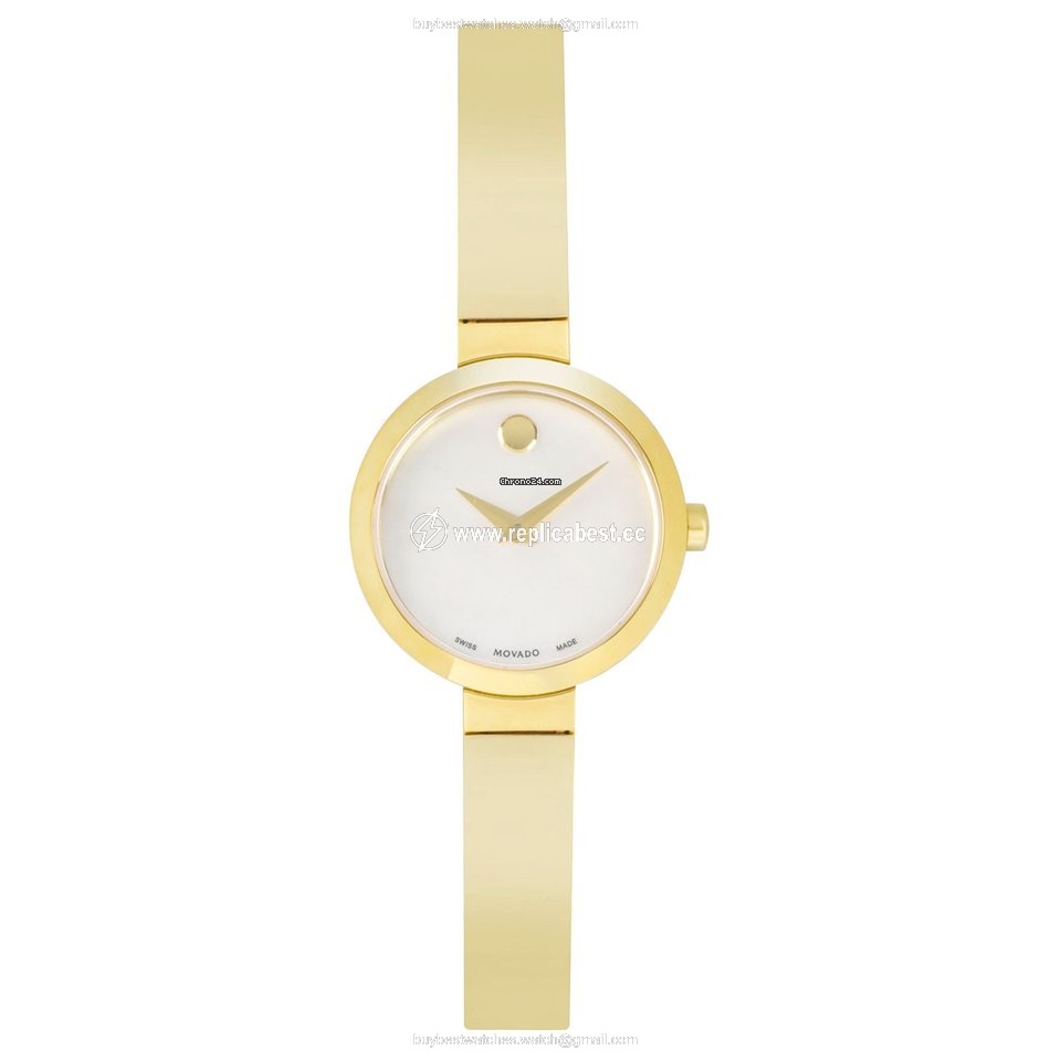 Movado Womens watch Quartz Gold Steel 607111