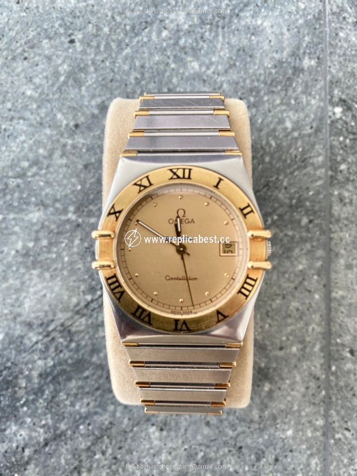 Omega Constellation Mens watch Unisex Quartz Gold Steel 1448 431