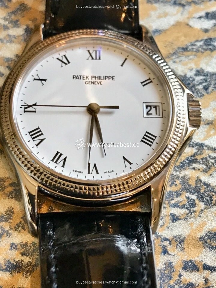 Patek Philippe Calatrava Mens watch Unisex Automatic White gold 5117G