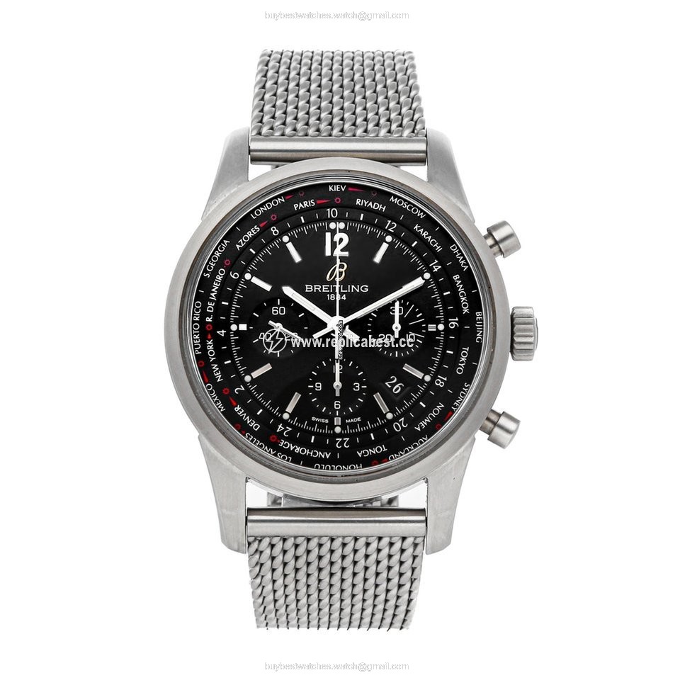 Breitling Transocean Unitime Pilot Mens watch Unisex Automatic Steel AB0510U6 BC26