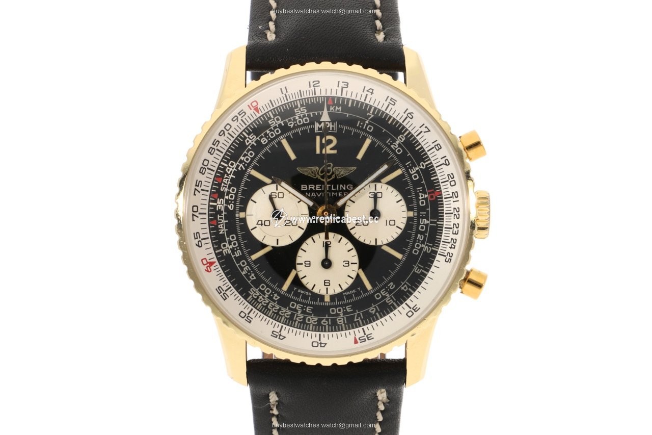 Breitling Navitimer Cosmonaute Mens watch Unisex Manual winding Yellow gold 81600