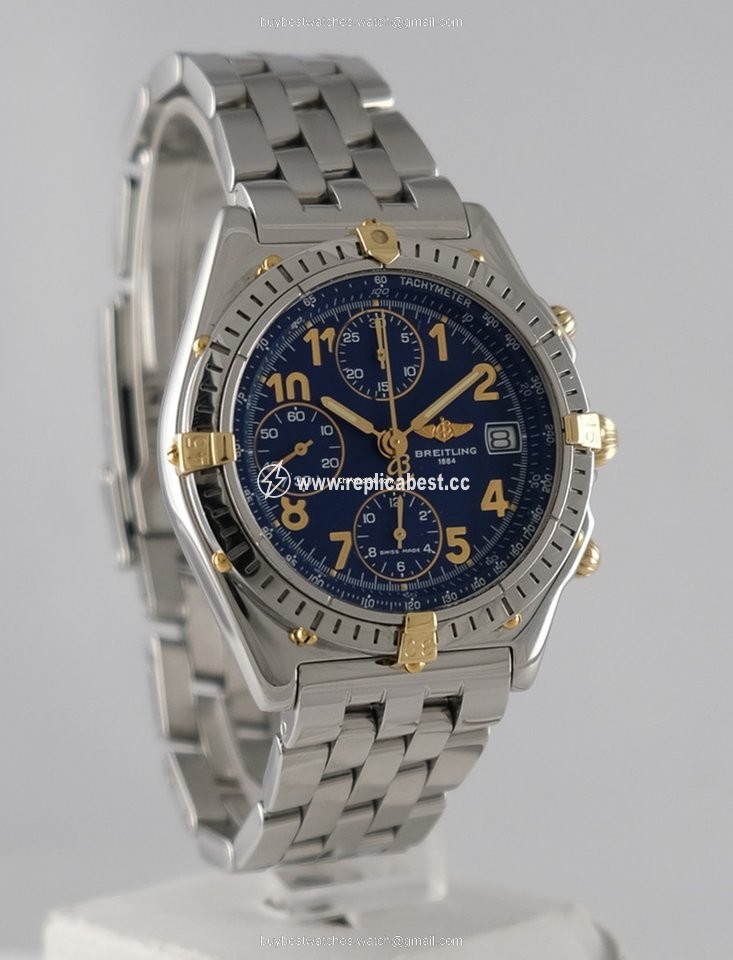 Breitling Chronomat Mens watch Unisex Automatic Gold Steel B 13050.1