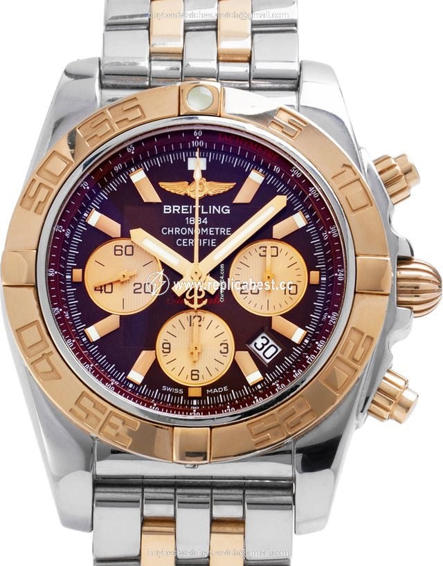 Breitling Chronomat 44 Mens watch Unisex Automatic Gold Steel CB011012.Q576.375C