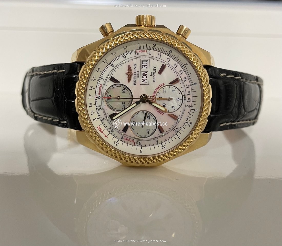 Breitling Bentley GT Mens watch Unisex Automatic Rose gold H13363