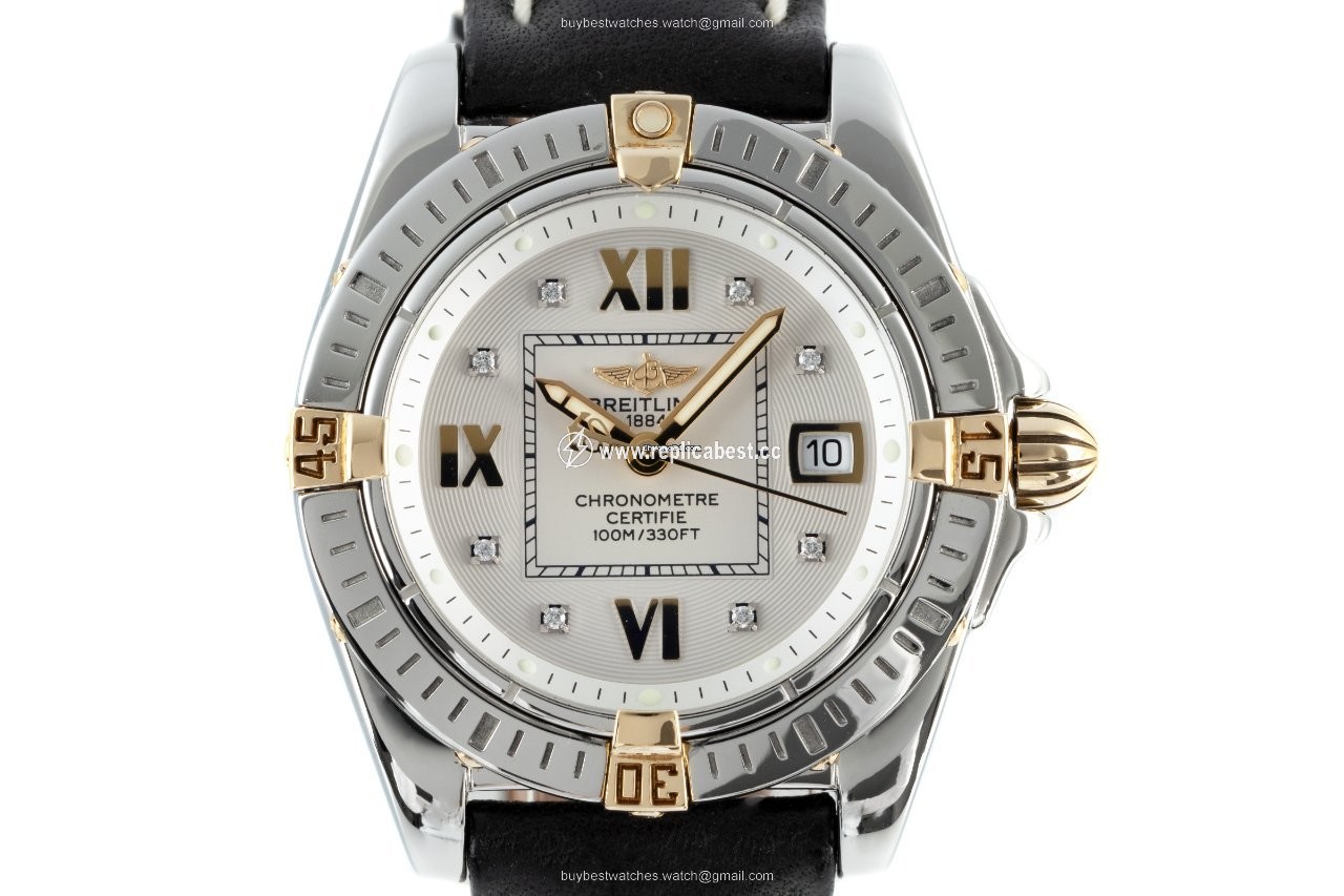 Breitling Cockpit Lady Womens watch Quartz Gold Steel B71356