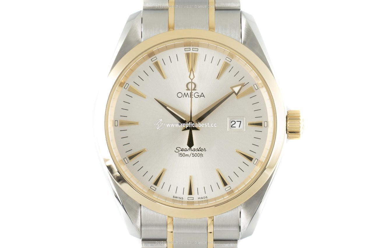 Omega Seamaster Aqua Terra Mens watch Unisex Quartz Gold Steel 2317.30.00