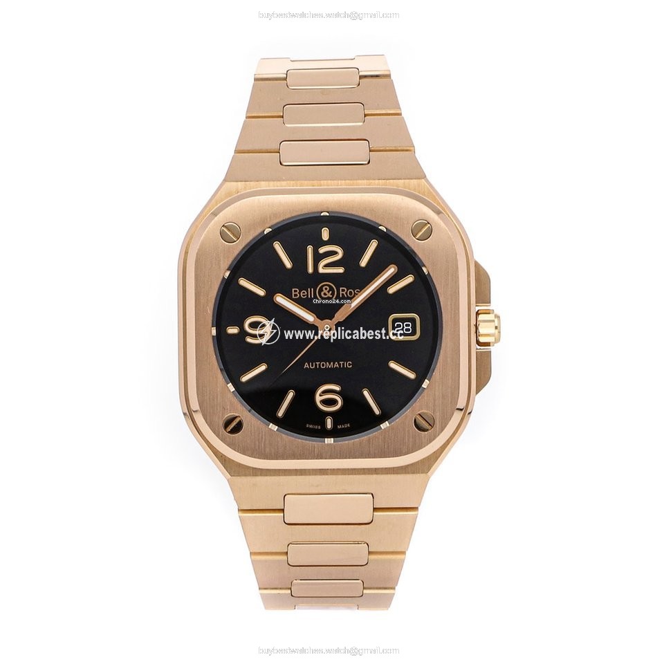 Bell & Ross BR 05 Mens watch Unisex Automatic Rose gold BR05A-BL-PG SPG