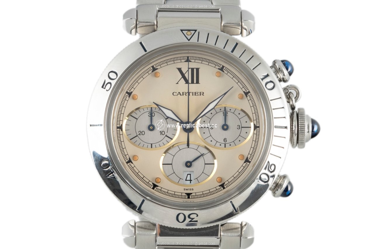 Cartier Pasha Mens watch Unisex Quartz Steel 4030