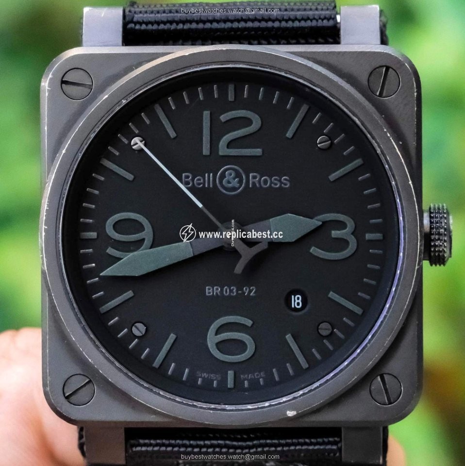 Bell & Ross BR 03 Mens watch Unisex Automatic Steel BR 03-92 Phantom