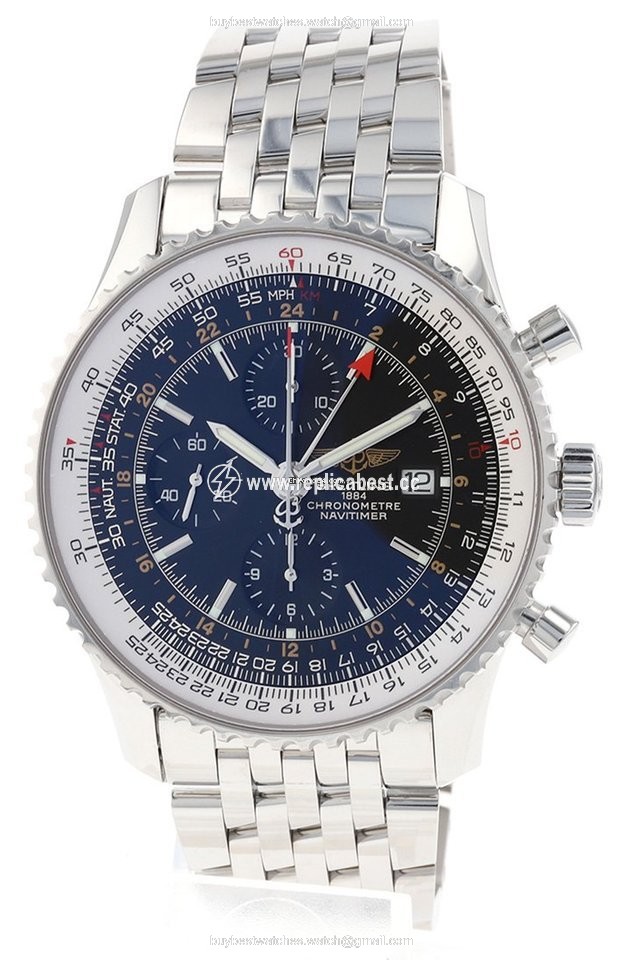 Breitling Navitimer World Mens watch Unisex Automatic Steel A2432212.B726.443A