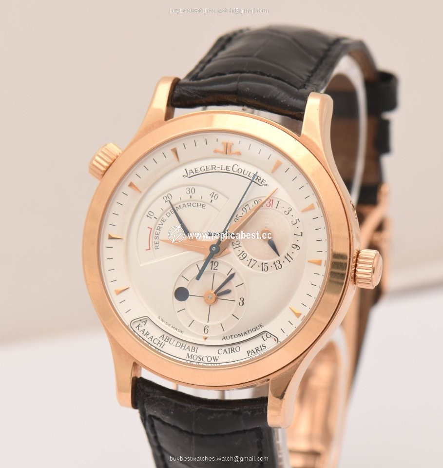 Jaeger-LeCoultre Master Geographic Mens watch Unisex Automatic Red gold 142.2.92