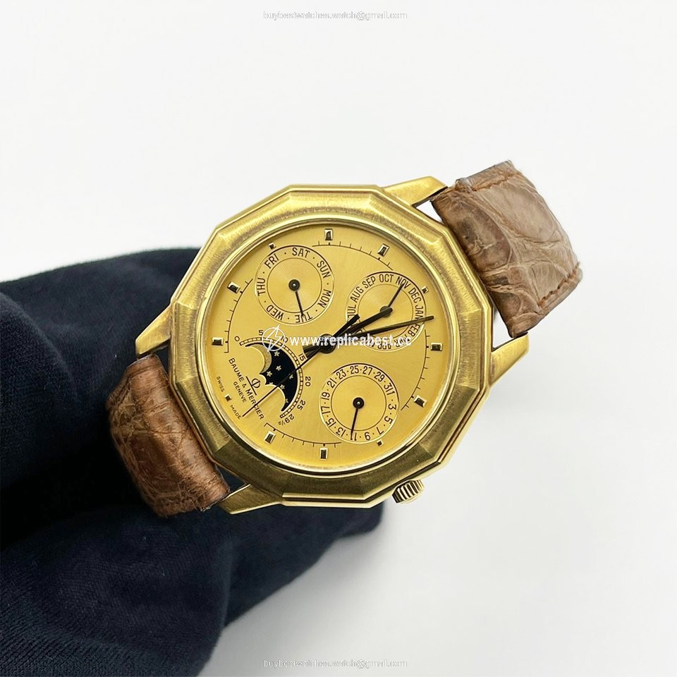 Baume & Mercier Mens watch Unisex Quartz Yellow gold 87312