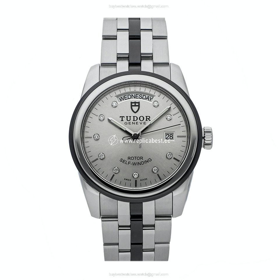 Tudor Glamour Date-Day Mens watch Unisex Automatic Steel 56010N SLV DI BRC