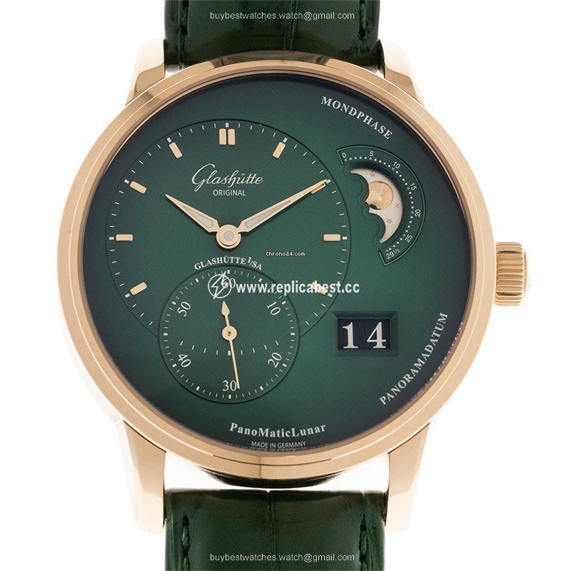 Glashutte Original PanoMaticLunar Mens watch Unisex Automatic Red gold 1-90-02-23-35-30