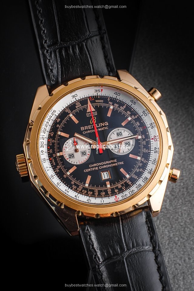 Breitling Chrono-Matic Mens watch Unisex Automatic Rose gold H41360