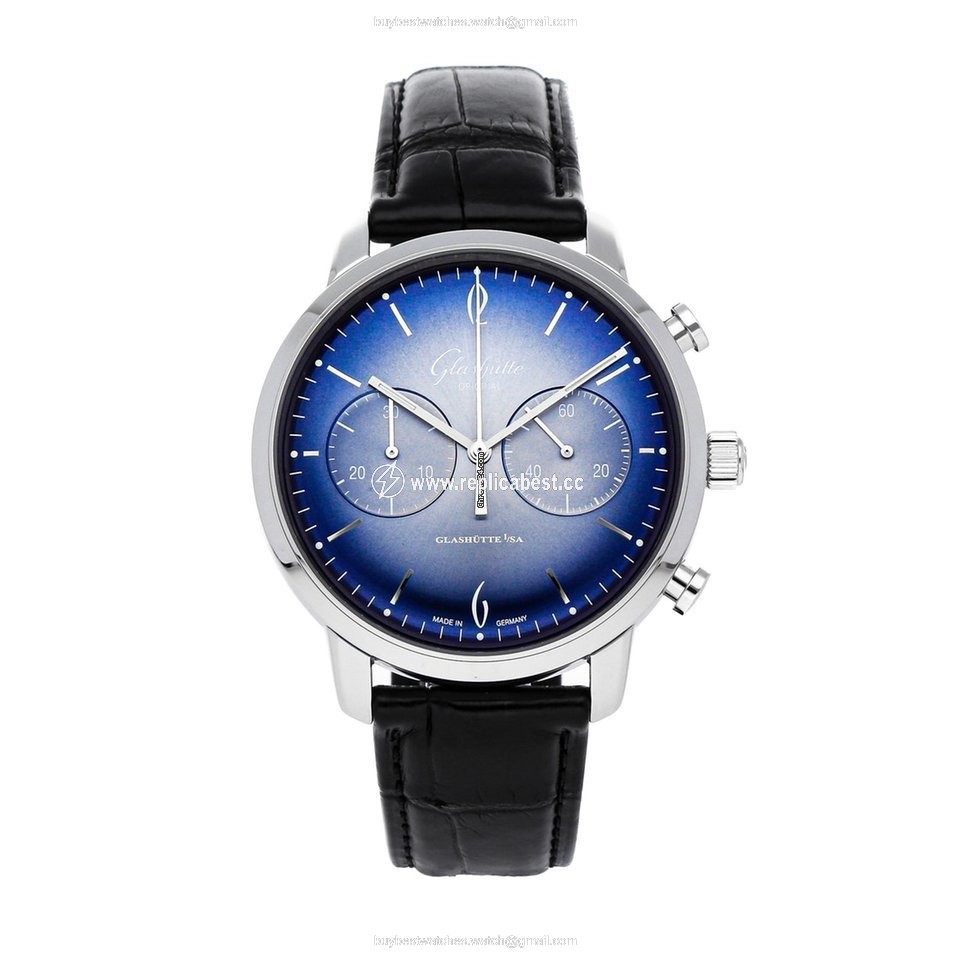 Glashutte Original Sixties Chronograph Mens watch Unisex Automatic Steel 1-39-34-04-22-04