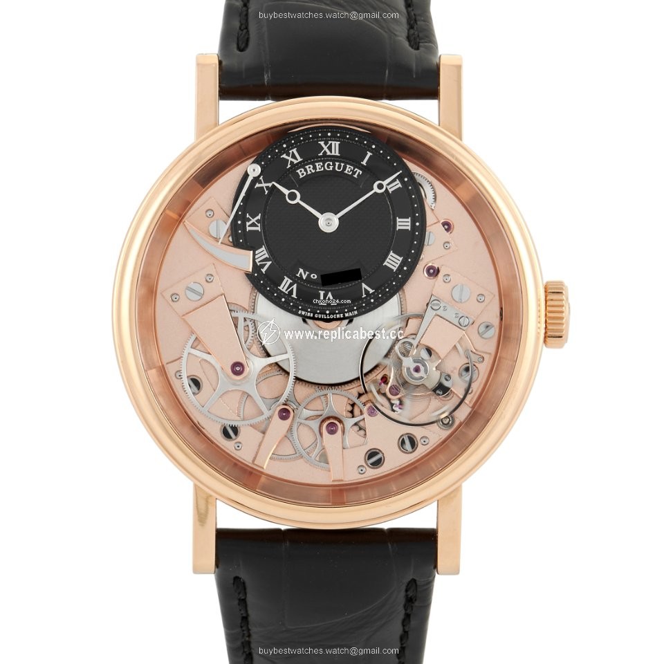 Breguet Tradition Mens watch Unisex Manual winding Rose gold 7057BR R9 9W6