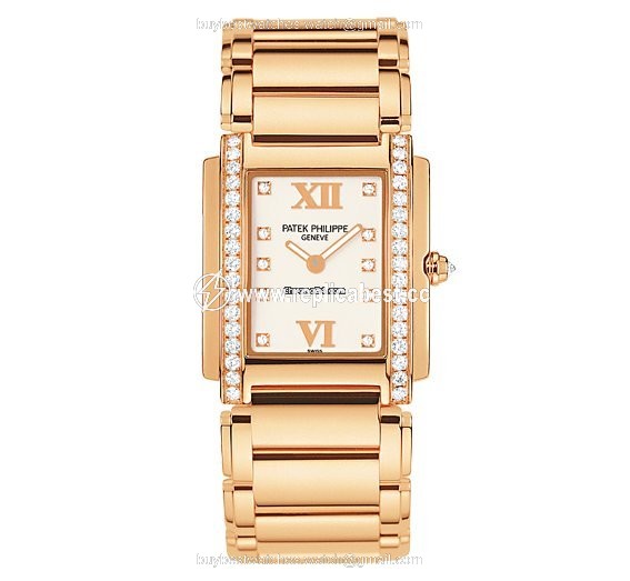 Patek Philippe Twenty~4 Womens watch Quartz Rose gold 4910 11R-011