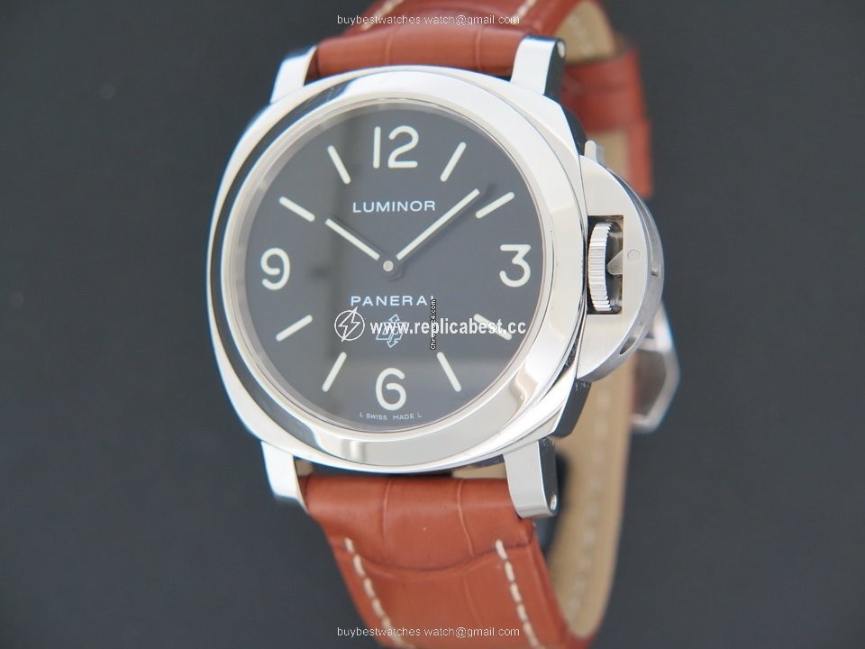 Panerai Luminor Base Logo Mens watch Unisex Manual winding Steel PAM000