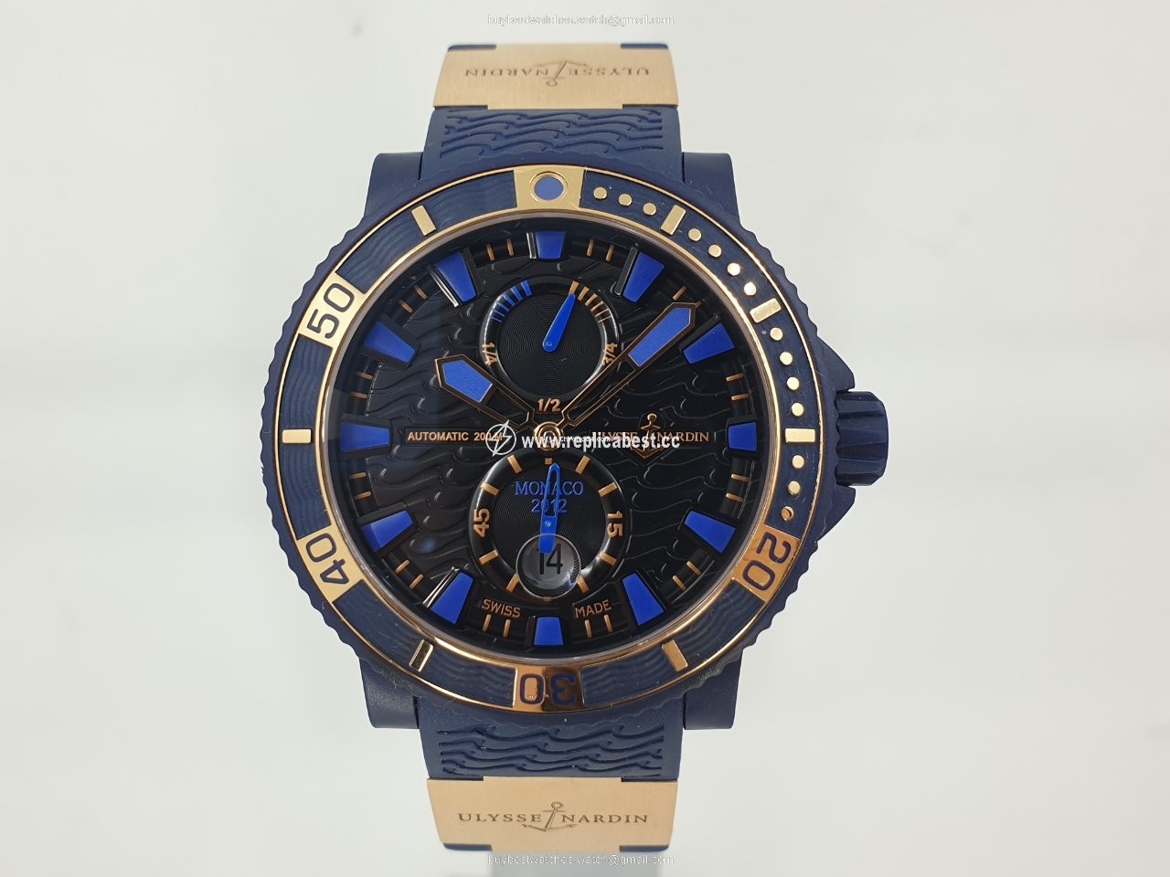 Ulysse Nardin Maxi Marine Diver Mens watch Unisex Automatic Gold Steel 263-98
