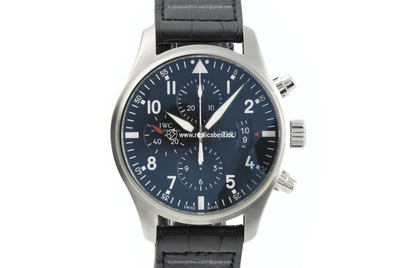IWC Pilot Chronograph Mens watch Unisex Automatic Steel 3777