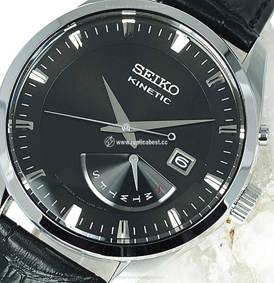 Seiko Kinetic Mens watch Unisex Manual winding Steel SRN045P2