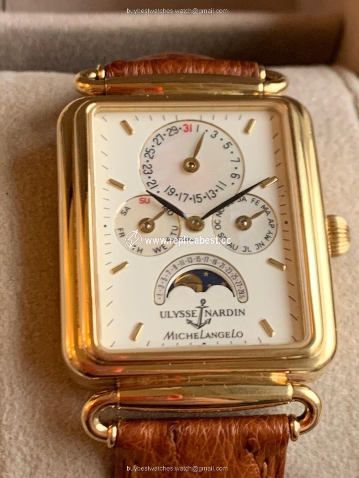 Ulysse Nardin Michelangelo Mens watch Unisex Automatic Yellow gold 161.42