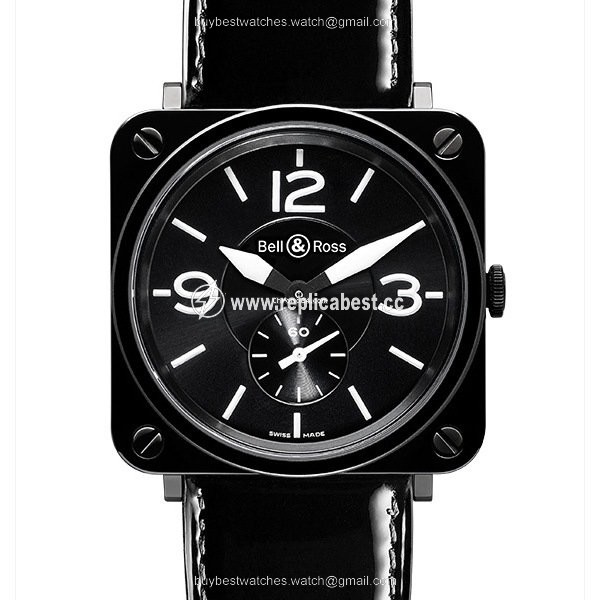 Bell & Ross BR S Mens watch Unisex Quartz Ceramic BRS-BL-CERAMIC SCE