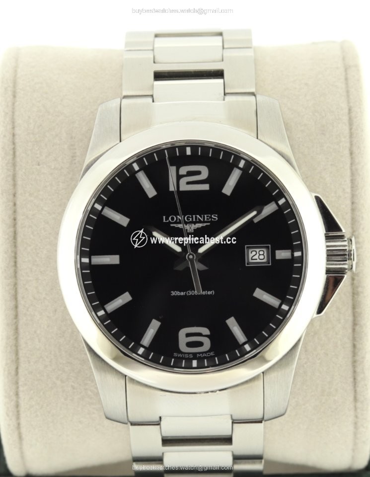 Longines Conquest Mens watch Unisex Quartz Steel L3.759.4.58.6