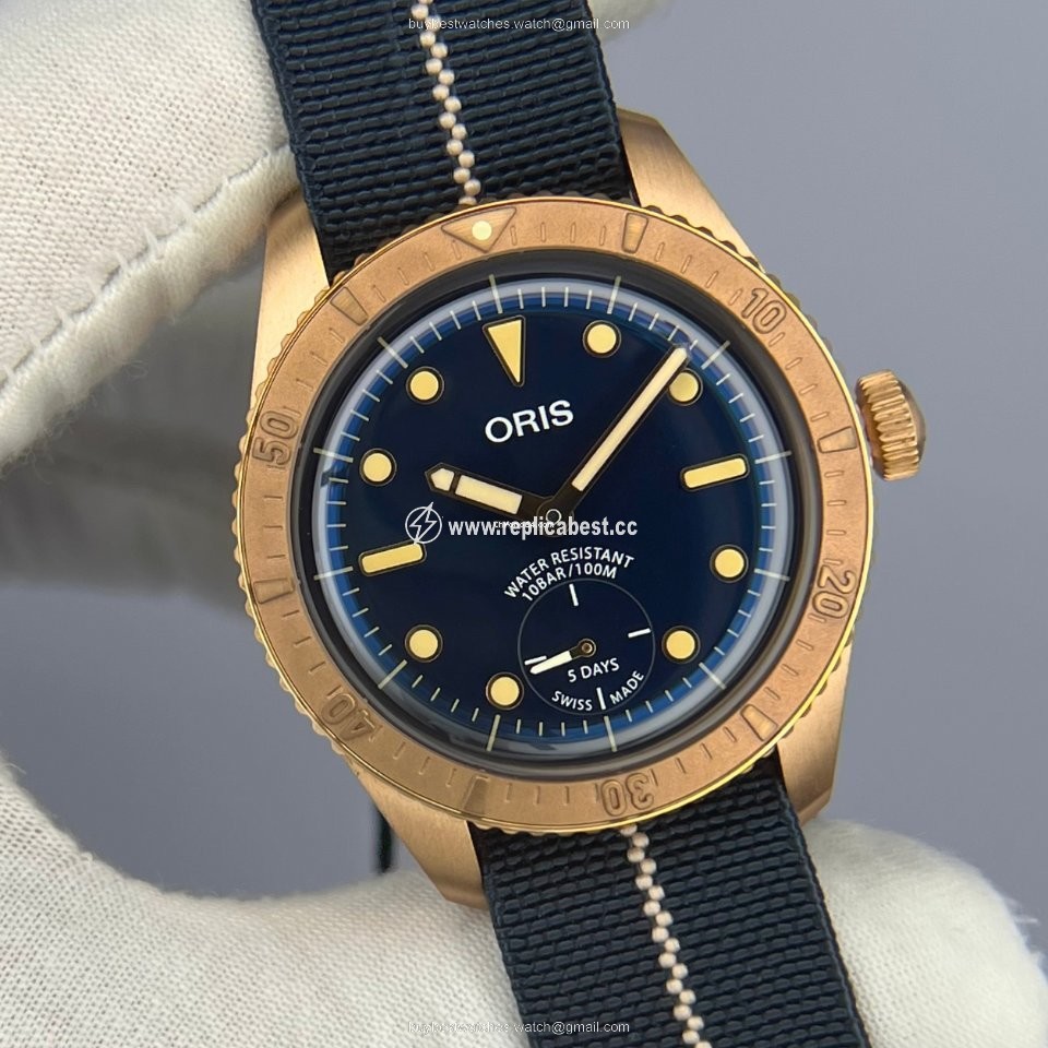 Oris Carl Brashear Mens watch Unisex Automatic Bronze 01 401 7764 3185-Set
