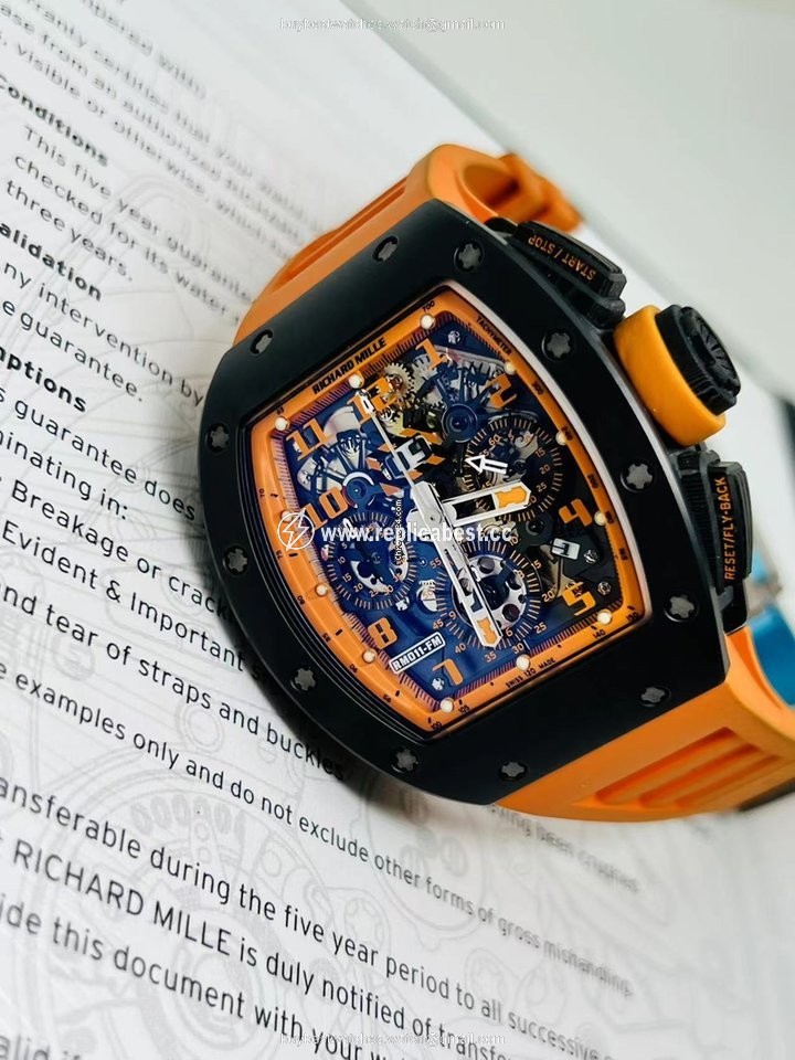 Richard Mille RM 011 Ceramic RM011 Orange Storm