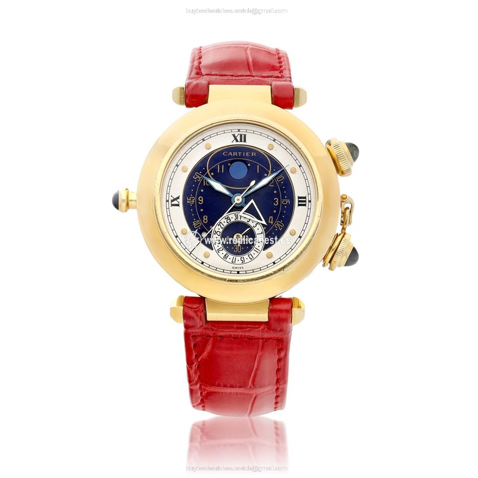 Cartier Pasha Mens watch Unisex Quartz Yellow gold 3011