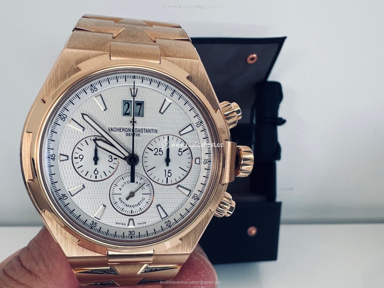 Vacheron Constantin Overseas Chronograph Mens watch Unisex Automatic Rose gold 49150 B01R-9454