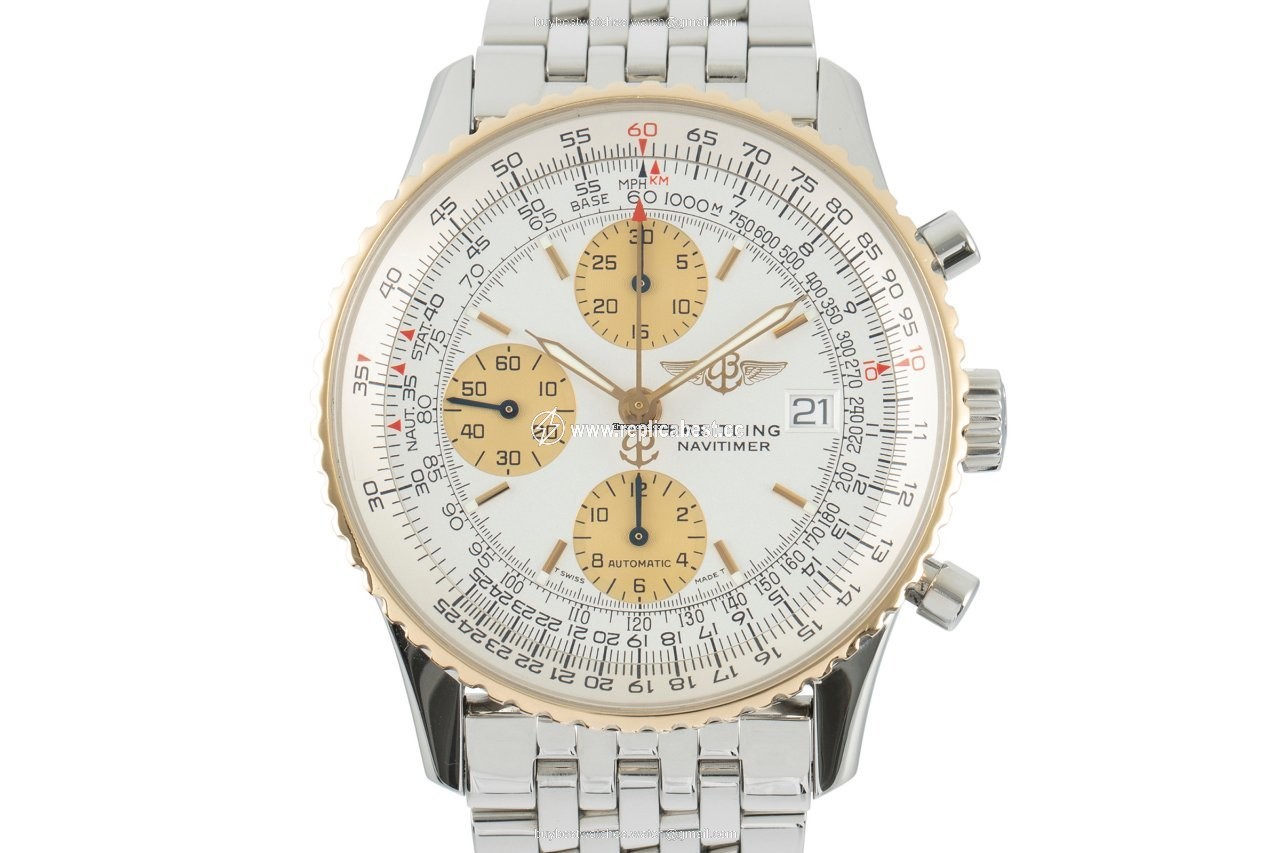 Breitling Old Navitimer Mens watch Unisex Automatic Gold Steel D13322