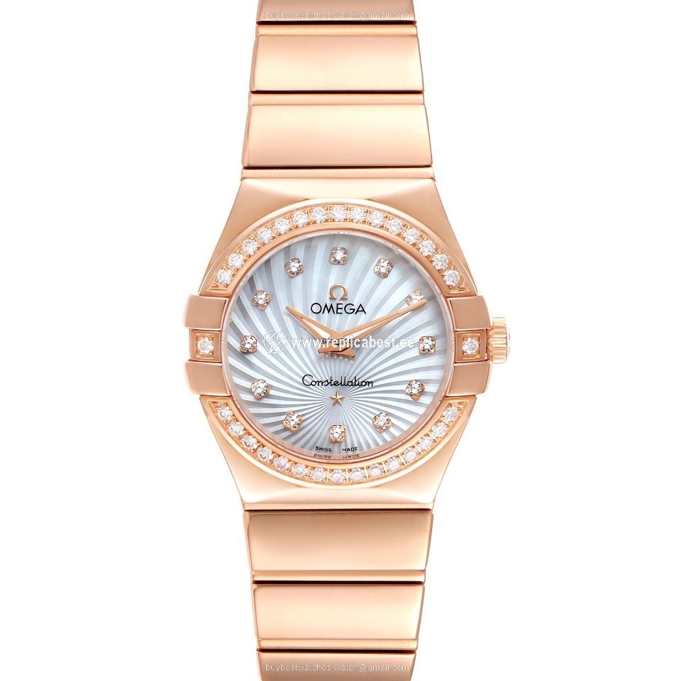 Omega Constellation Quartz Womens watch Quartz Rose gold 123.55.24.60.55.005