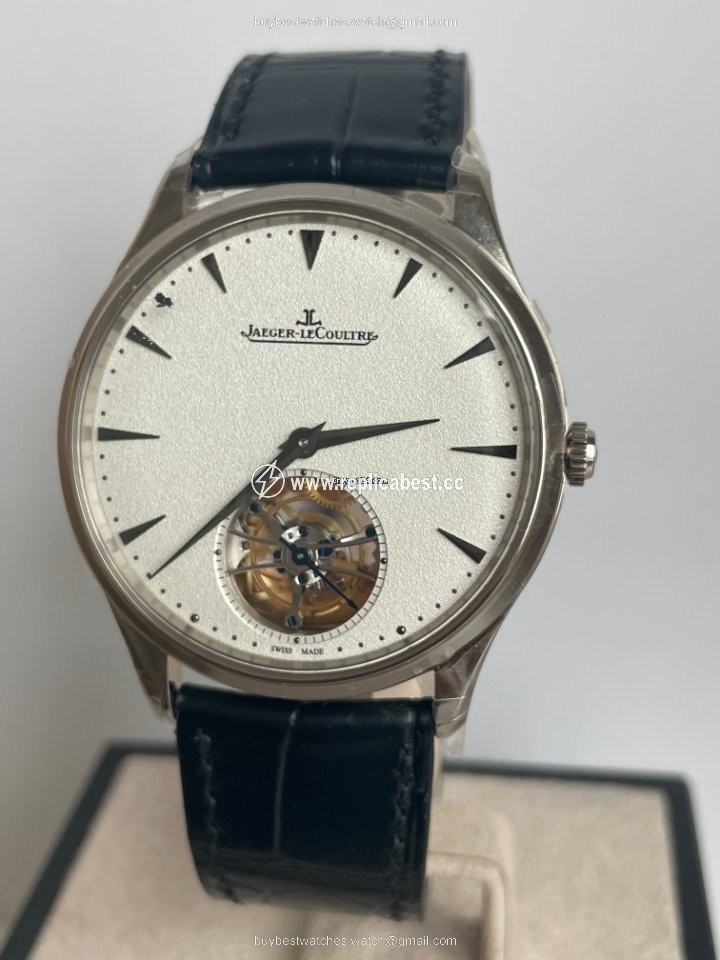 Jaeger-LeCoultre Master Ultra Thin Tourbillion Mens watch Unisex Automatic White gold Q1323420