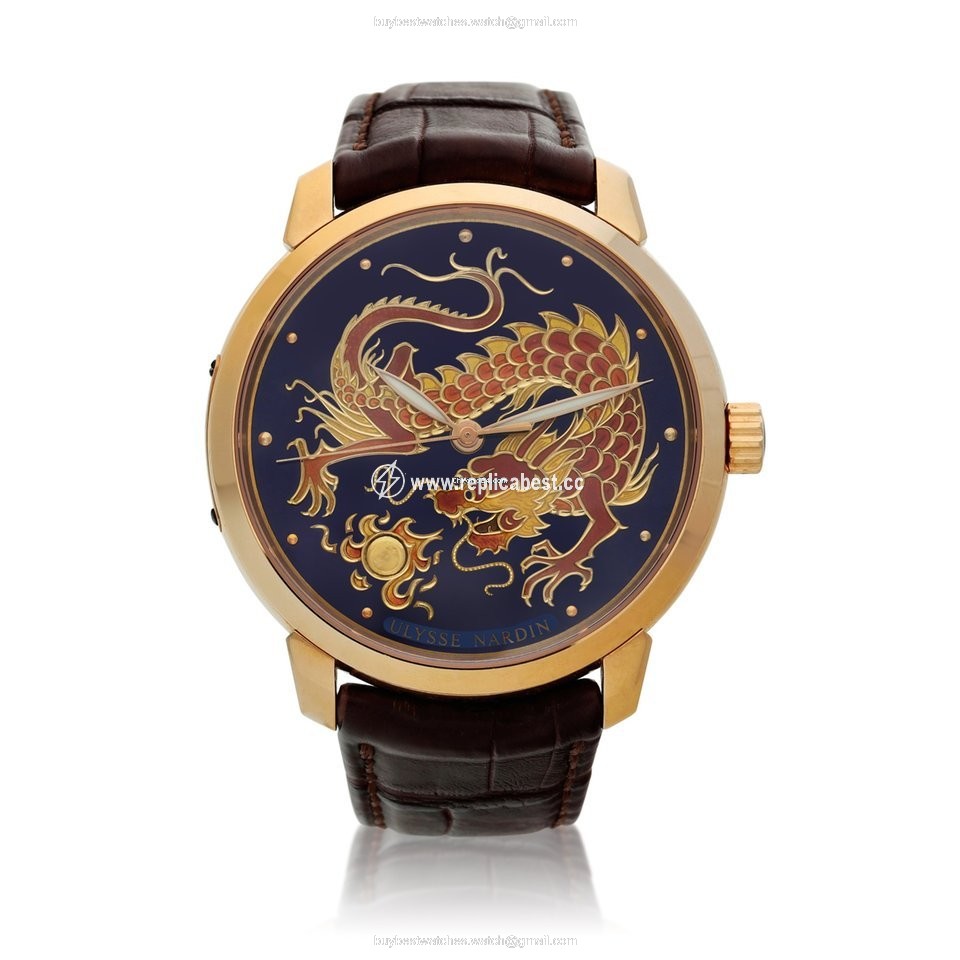 Ulysse Nardin Mens watch Unisex Automatic Rose gold 8156-111