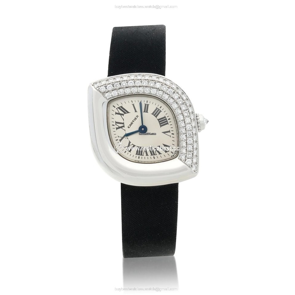 Cartier Mens watch Unisex Quartz White gold 2359