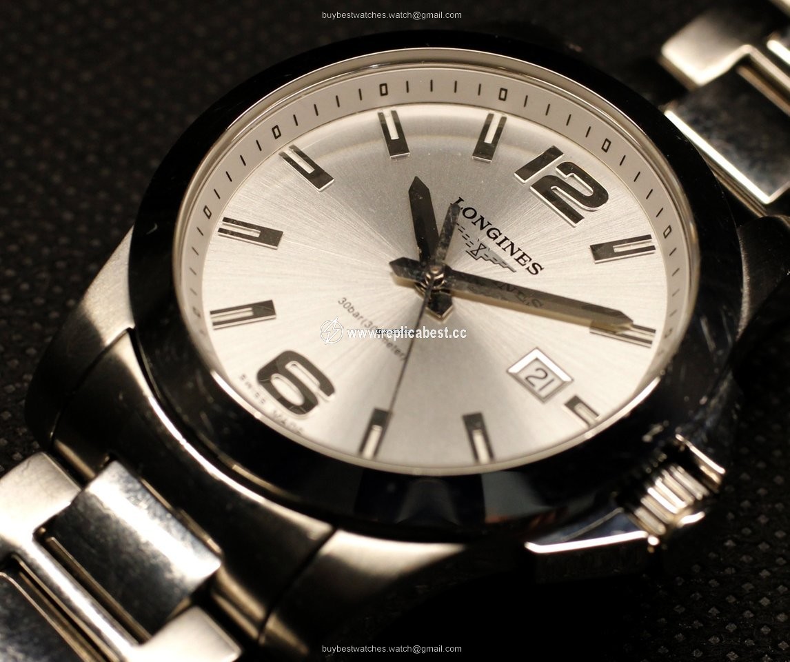 Longines Mens watch Unisex Quartz Steel L3.659.4.58.6