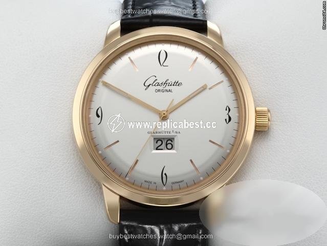 Glashutte Original Sixties Panorama Date Mens watch Unisex Automatic Rose gold 2-39-47-01-01-04