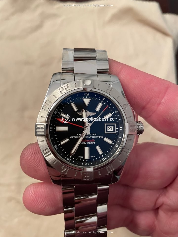 Breitling Avenger II GMT Mens watch Unisex Automatic Steel A3239011 BC35-170A