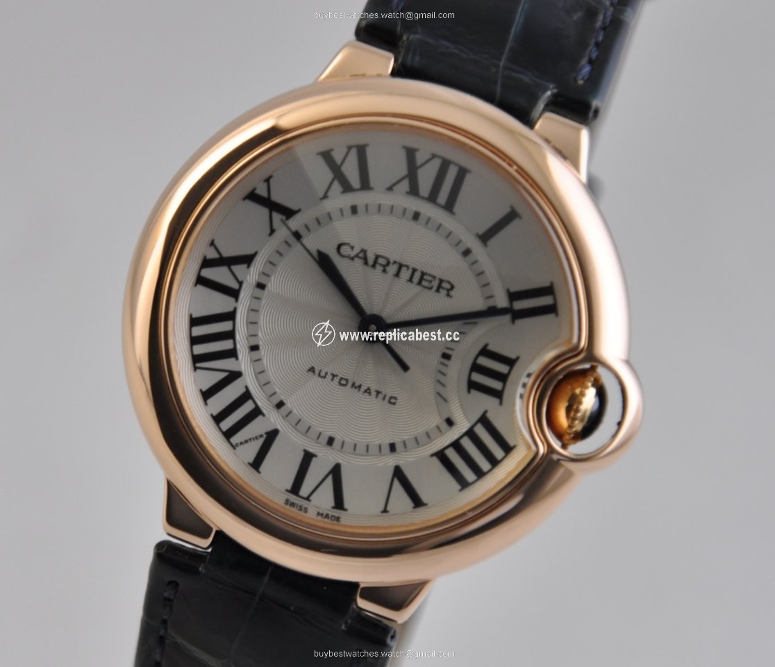 Cartier Ballon Bleu 36mm Mens watch Unisex Automatic Rose gold W6900456